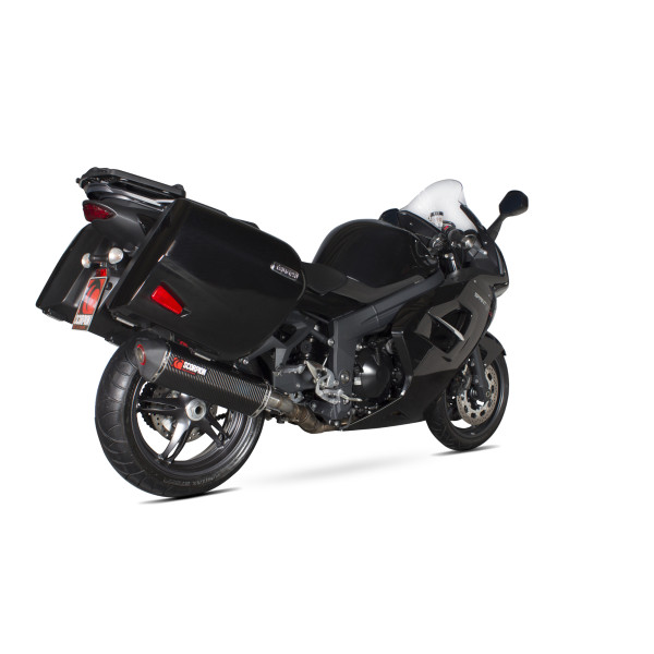 Scorpion Exhaust Triumph Sprint GT 1050 2011 - 2016 Serket Parallel Slip-on Carbon Fibre Sleeve